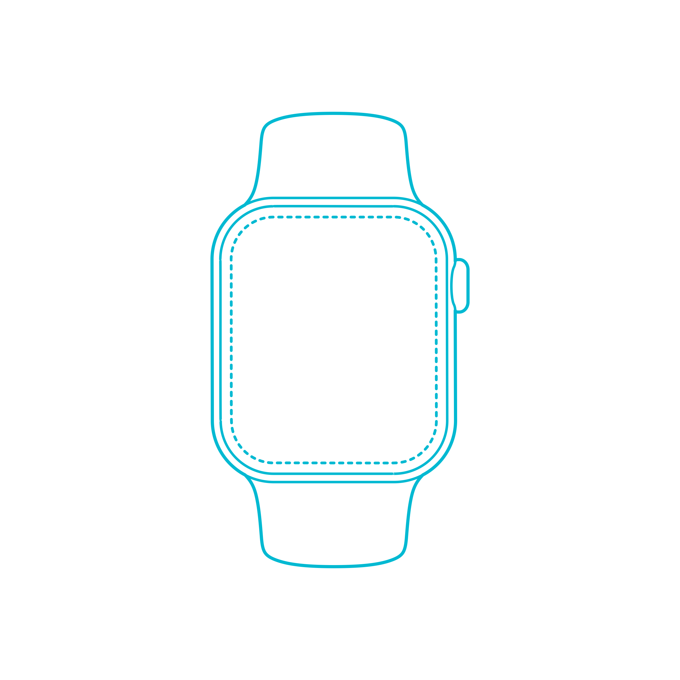 Digital Smart Watches Apple Watch Series 7 41Mm Line Art Svg Vector Free Vectors